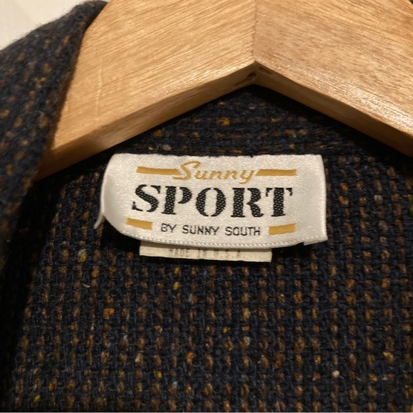 NWT Quirky Kitschy Vintage Patchwork Wool Blazer - Picture 3 of 13